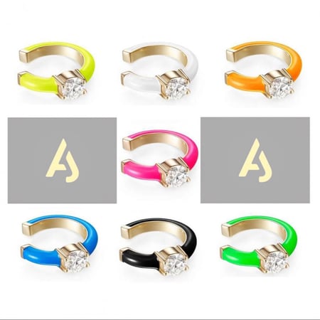 حلق لآعلى الآذن  لايحتاج لخرم "قطعة واحدة"