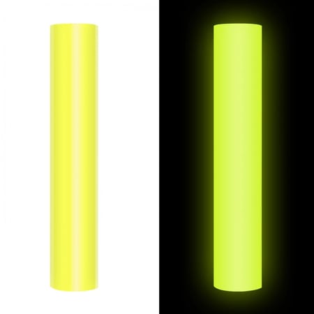 فينيل حراري مضيئ في الظلام (نيون أصفر) 08، 25.40X100 سم من تيك راب