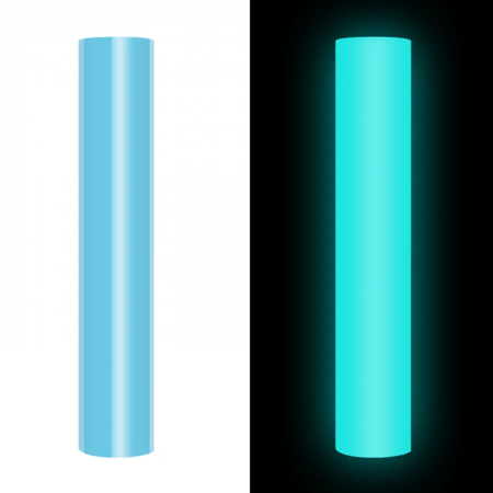 فينيل حراري مضيئ في الظلام (نيون أزرق) 07، 25.40X100 سم من تيك راب