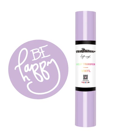 فينيل حراري سادة باستيل بنفسجي 22، 30.48x100 سم من تيك راب