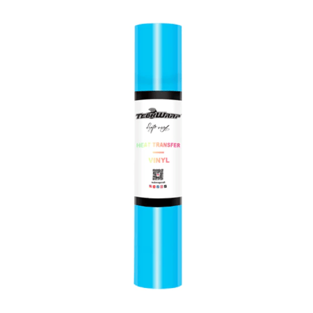 فينيل حراري سادة أزرق فاتح 12، 30.48x100 سم من تيك راب