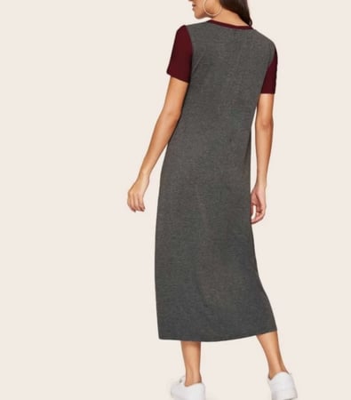 فستان مزين بترتر متعدد الالوان