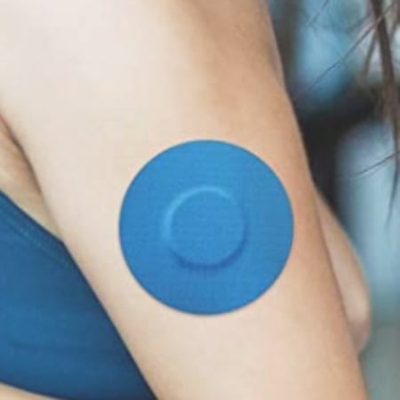 5 لصقات لون أزرق لتثبيت سنسر فريستايل بدون فتحة