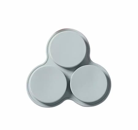 قوالب سيليكون خبز / قالب كوستر ريزن  / صابون ( قطعه واحده 3 تجويف )