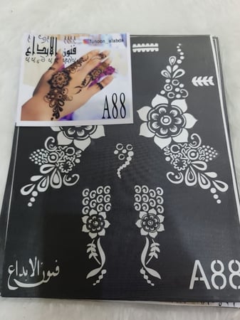 استيكر حناء لليدين موديلA88