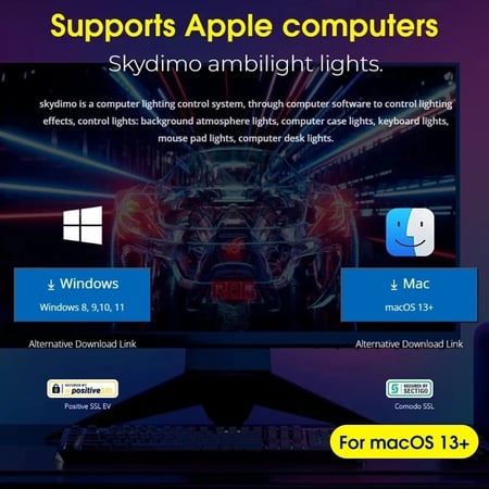 ليد تفاعلي لشاشة ال pc