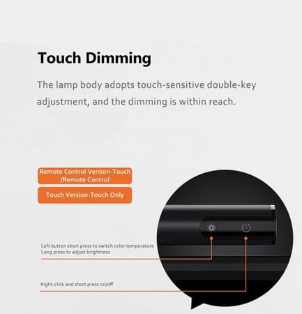 شريط اضاءة LED لشاشة الكمبيوتر مع جهاز تحكم عن بعد .