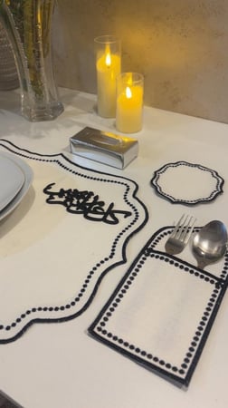 طقم مفارش العيد لطاولة الطعام
