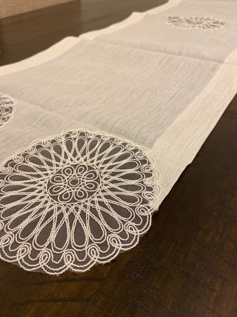 مفرش وسط الطاوله