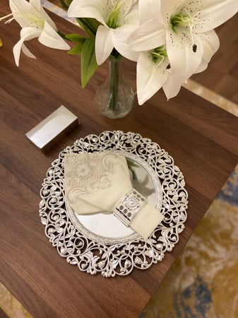 مناديل ميني فضي ساده