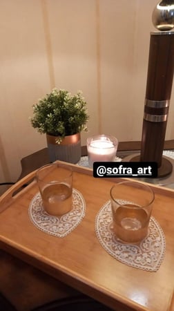 طقم كوستر دانتيل  للاكواب