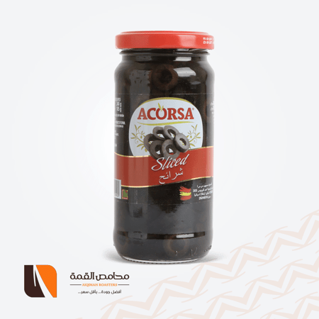 شرائح زيت زيتون اسود اكورسا 240 جرام