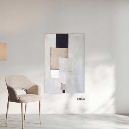 لوحة جدارية كانفس أشكال مربعات