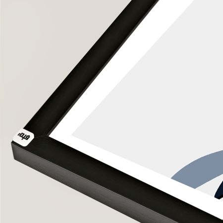 لوحة جدارية كانفس تصور اوراق شجر تدرجات الكحلي والابيض