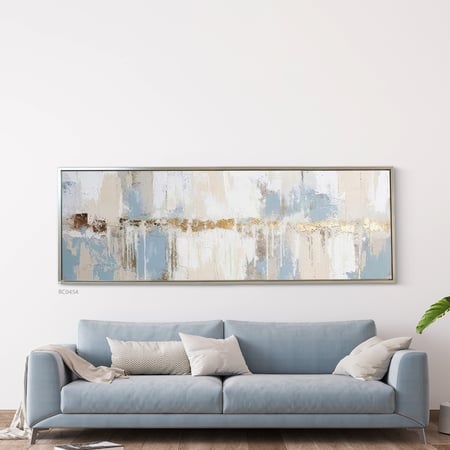 لوحة جدارية كانفس بتصميم تجريدي بتدرجات البيج