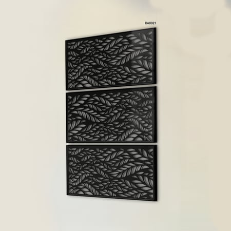 لوحات جدارية الاكريليك زخارف نباتية متداخله ومفرغة