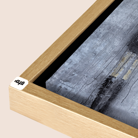 لوحة  جدارية كانفس فتاة وأمطار تدرجات الرمادي مع الأبيض