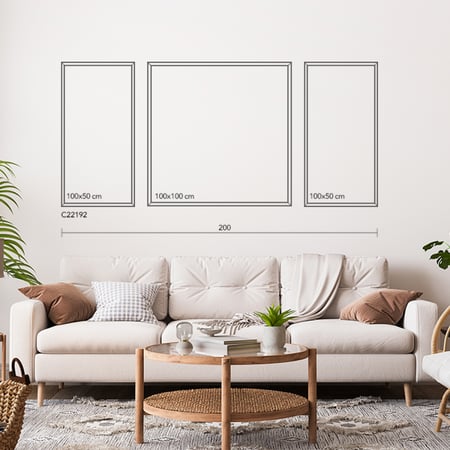 لوحة جدارية كانفس مقسمة مكتبة من العصر الفكتوري