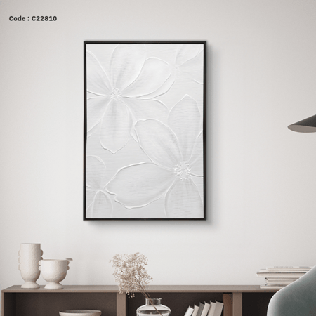 لوحة جدارية كانفس لبتلات زهور