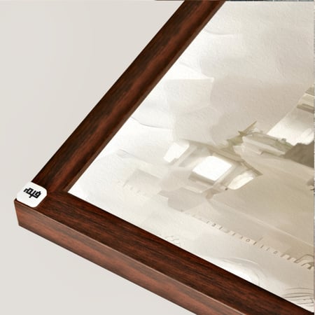 لوحة جدارية كانفس تصور معالم اسلامية بارزة قبب ومآذِن بتدرجات البيج