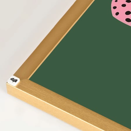 لوحة جدارية فنية فهد باللون الوردي