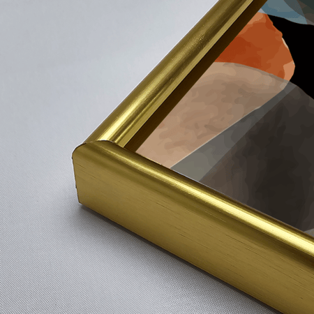 لوحة جدارية اكريليك تصور أشكالًا غير منتظمة تشبه الأحجار