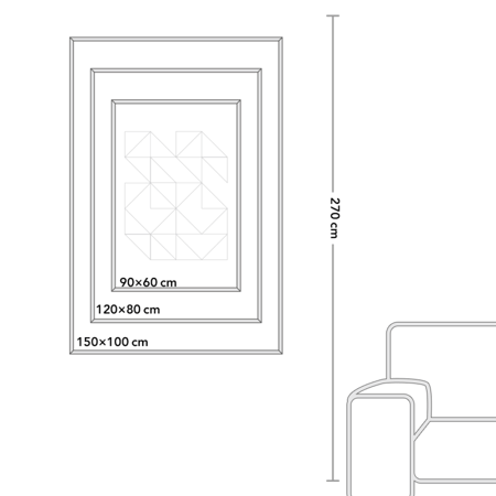 لوحة جدارية كانفس تصور امرأة مرتدية رداء مزين بالزهور