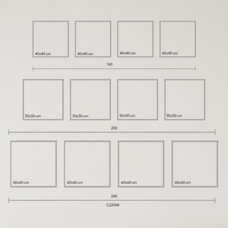 لوحة جدارية كانفس مقسمة زهرة القطن تدرجات البني مع الرمادي والأبيض