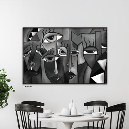 لوحة جدارية أكريليك أعين ووجوه