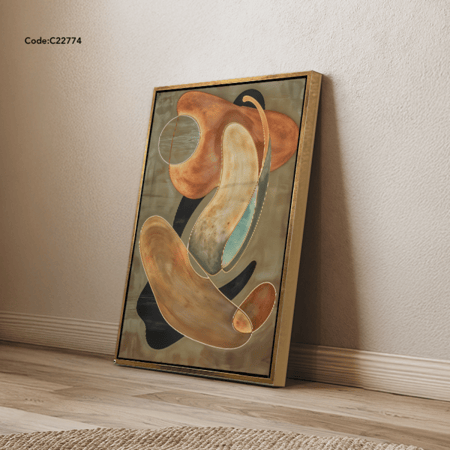 لوحة جدارية كانفس بتصميم لاشكال وخطوط متداخلة