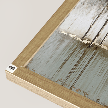 لوحة جدارية اشجار بتدرجات البيج والتيفاني