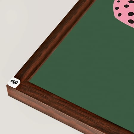 لوحة جدارية فنية فهد باللون الوردي