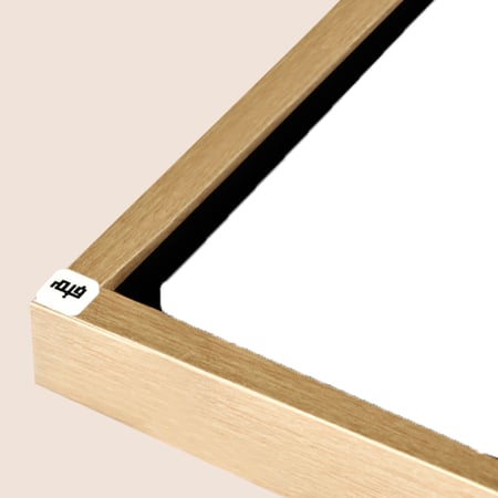 لوحة جدارية كانفس مقسمة  - درجات الاسود والوردي والابيض