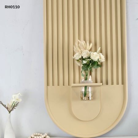 لوحة جدارية خشبية بتدرجات بيج