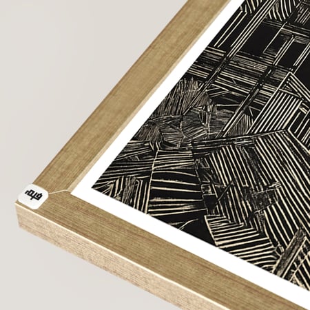 لوحة جدارية كانفس مقسمة اشكال وخطوط