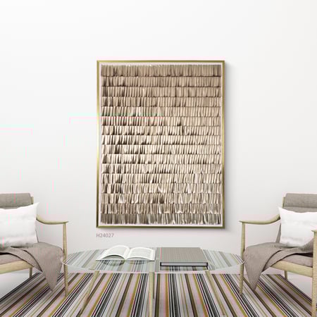 لوحة جدارية قطع جلد باللون الذهبي