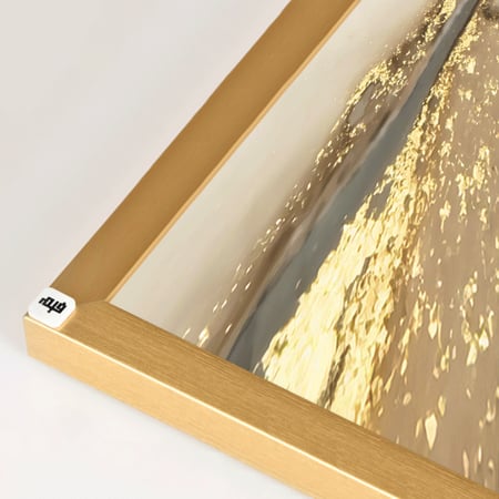 لوحة جدارية كانفس طابع رخامي تدرجات البني والبيج