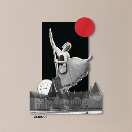 لوحة فنية جميلة تجمع بين عناصر متعددة