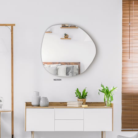 مرآة دائرية بحواف غير منتظمة