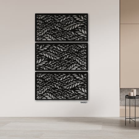 لوحات جدارية الاكريليك زخارف نباتية متداخله ومفرغة