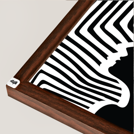 لوحة جدارية كانفس مقسمة وجوه اشخاص ونوتات موسيقى ابيض واسود