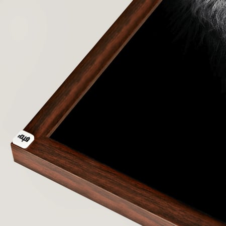 لوحة جدارية كانفس أسد درجات الأسود والأبيض مع الرمادي