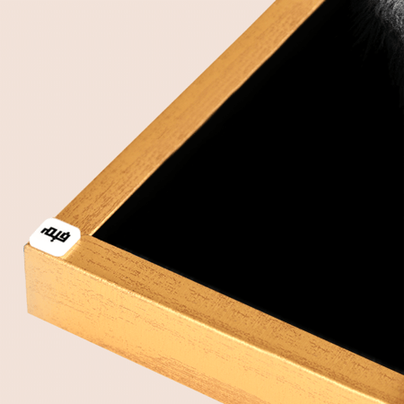 لوحة جدارية كانفس أسد درجات الأسود والأبيض مع الرمادي