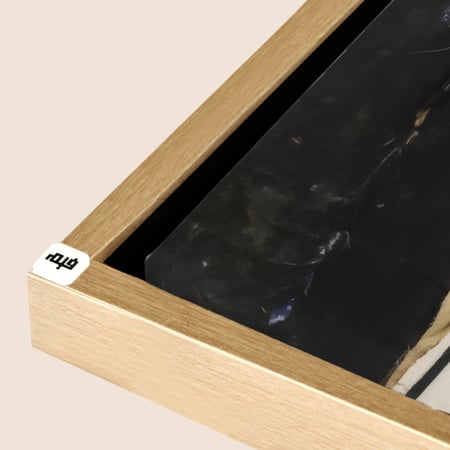 لوحة جدارية كانفس ، وجه - تدرجات الاسود والأبيض