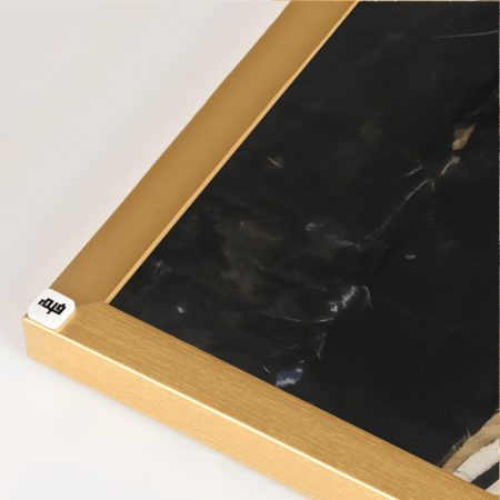 لوحة جدارية كانفس ، وجه - تدرجات الاسود والأبيض