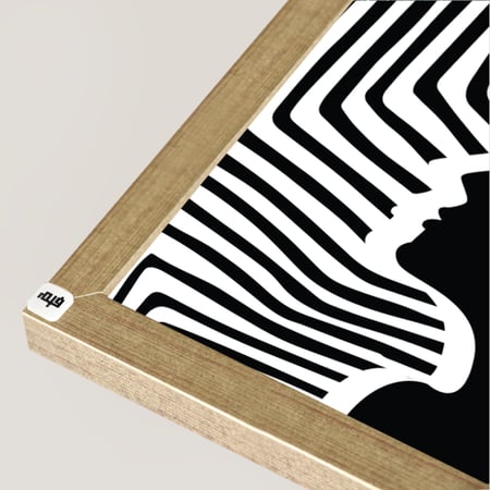 لوحة جدارية كانفس مقسمة وجوه اشخاص ونوتات موسيقى ابيض واسود