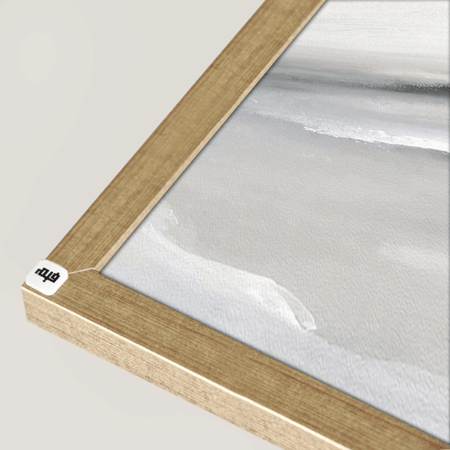 لوحة جدارية كانفس تداخل ألوان تدرجات أبيض ورمادي