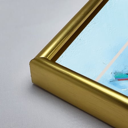 لوحة جدارية اكريليك طيورًا بتدرجات الألوان الزرقاء والبنية مع الوردي.