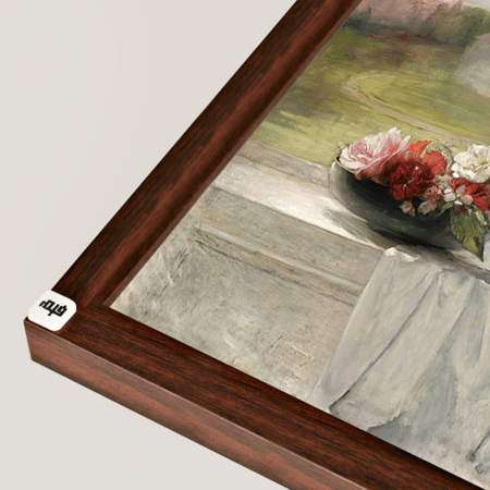 لوحة جدارية كانفس بتصميم كلاسيكي لوعاء ورد