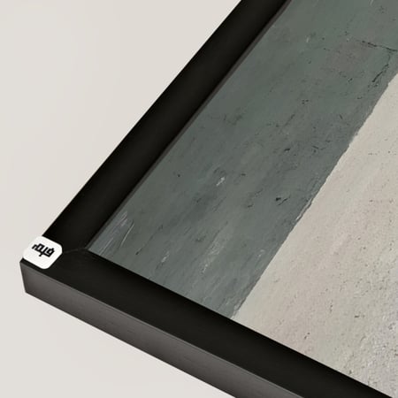 لوحة جدارية كانفس تداخل هندسي تدرجات البيج والأخضر مع الاسود